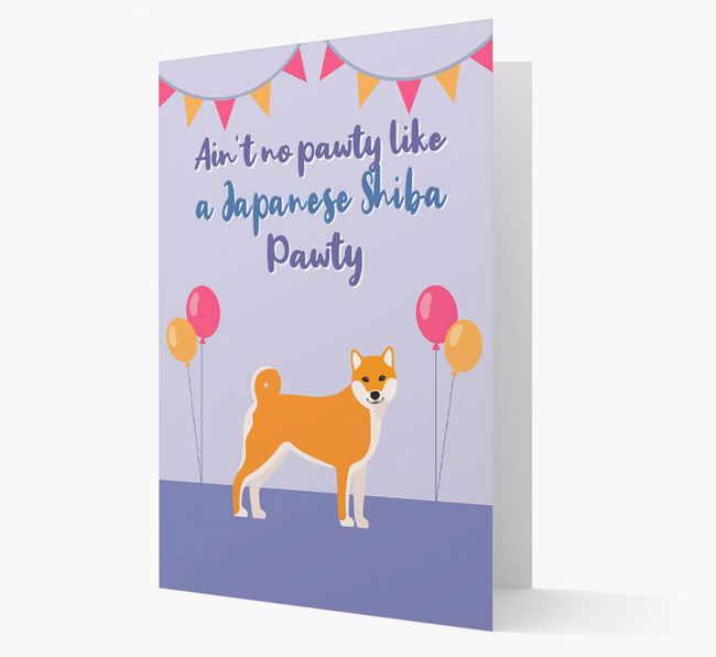 Ain't No Pawty: Personalized {breedFullName} Card