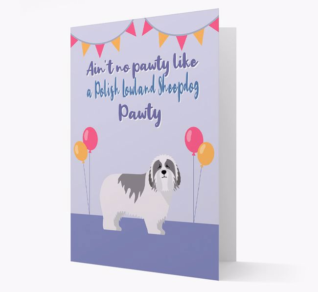 Ain't No Pawty: Personalised {breedFullName} Card