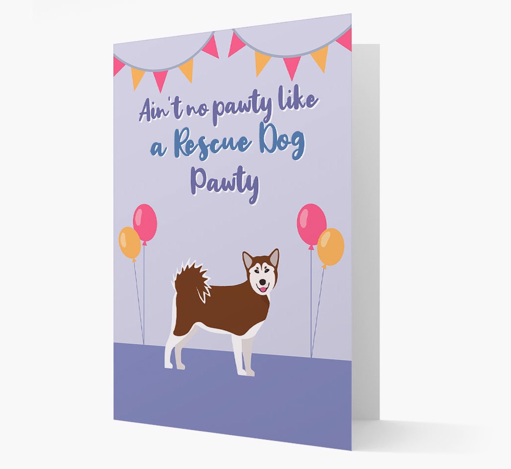 Ain't No Pawty: Personalised {breedFullName} Card