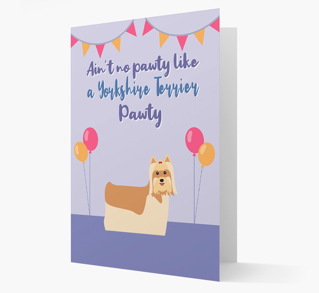 Ain't No Pawty: Personalised {breedFullName} Card