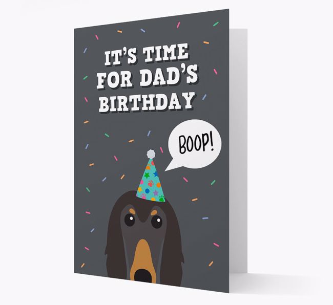 Dad's Birthday Boop: Personalized {breedFullName} Card