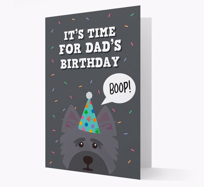 Dad's Birthday Boop: Personalised {breedFullName} Card