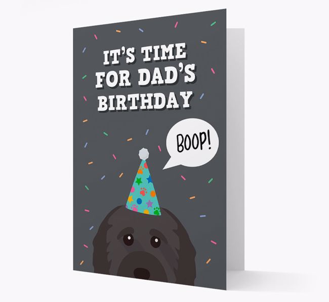 Dad's Birthday Boop: Personalized {breedFullName} Card