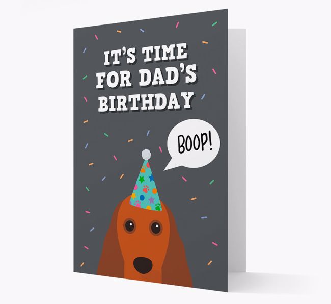 Dad's Birthday Boop: Personalized {breedFullName} Card