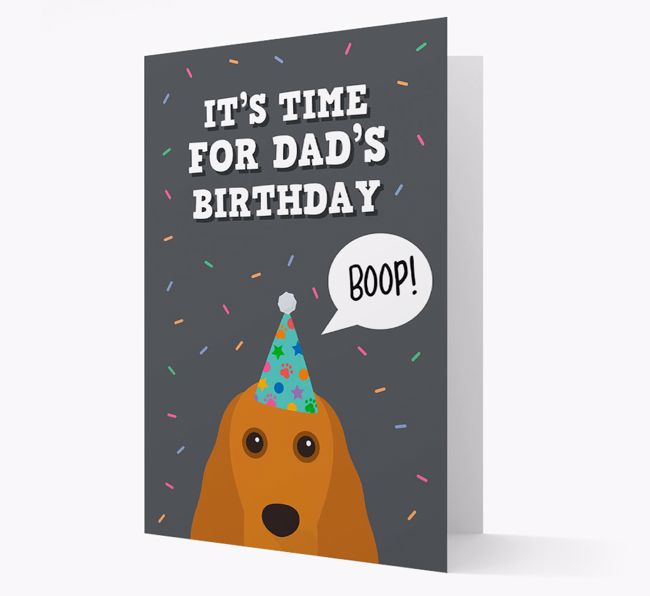 Dad's Birthday Boop: Personalized {breedFullName} Card