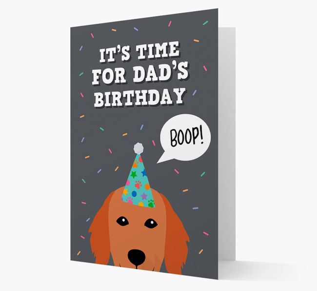 Dad's Birthday Boop: Personalised {breedFullName} Card