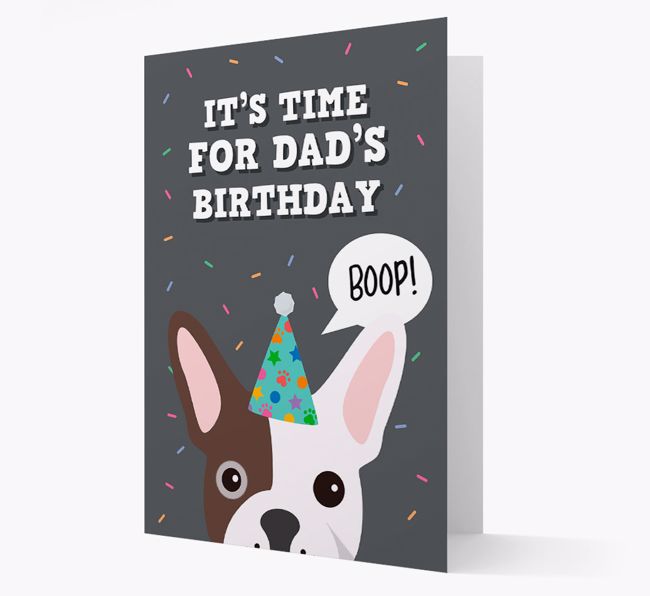 Dad's Birthday Boop: Personalized {breedFullName} Card