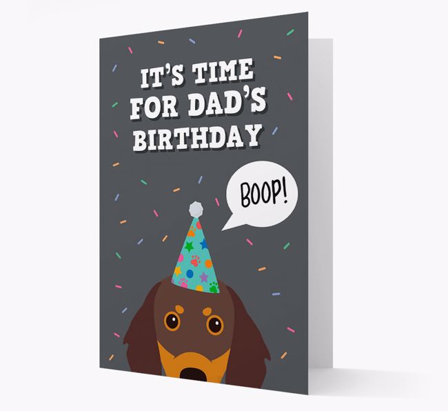 Dad's Birthday Boop: Personalized {breedFullName} Card