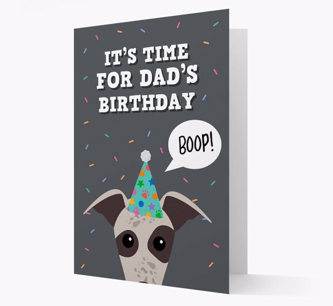 Dad's Birthday Boop: Personalized {breedFullName} Card