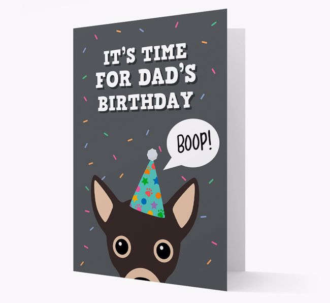 Dad's Birthday Boop: Personalised {breedFullName} Card