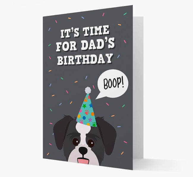 Dad's Birthday Boop: Personalised {breedFullName} Card