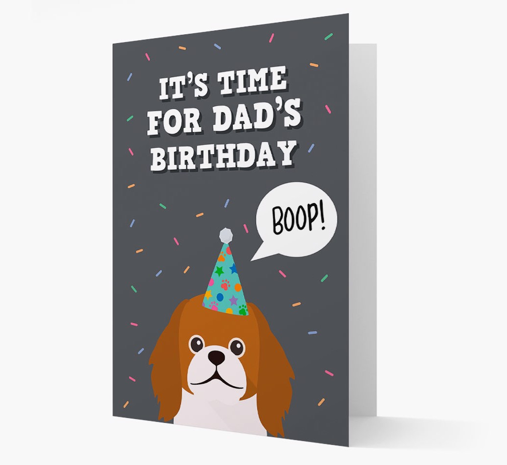 Dad's Birthday Boop: Personalised {breedFullName} Card