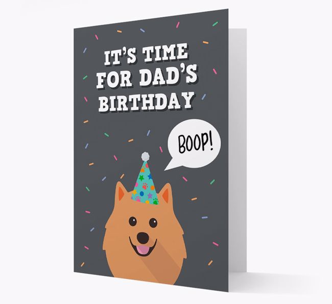 Dad's Birthday Boop: Personalised {breedFullName} Card