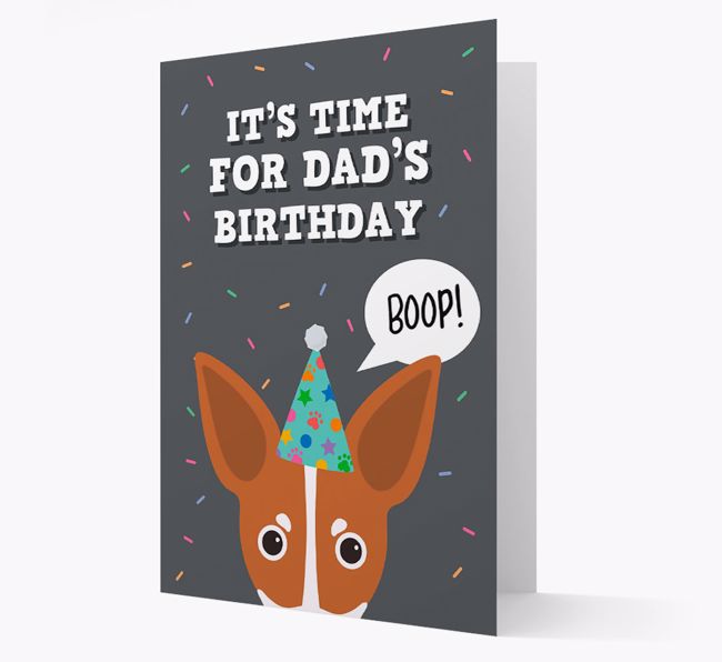 Dad's Birthday Boop: Personalised {breedFullName} Card