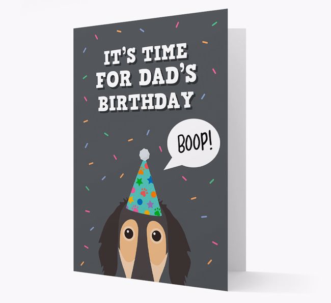 Dad's Birthday Boop: Personalised {breedFullName} Card