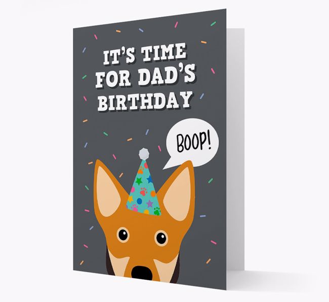 Dad's Birthday Boop: Personalised {breedFullName} Card