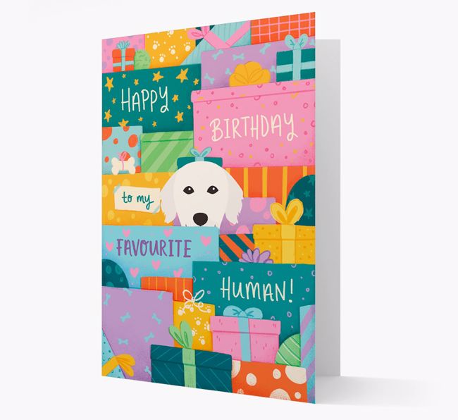 Happy Birthday To My Favourite Human: Personalised {breedFullName} Card