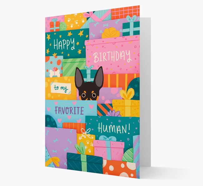 Happy Birthday To My Favorite Human: Personalized {breedFullName} Card