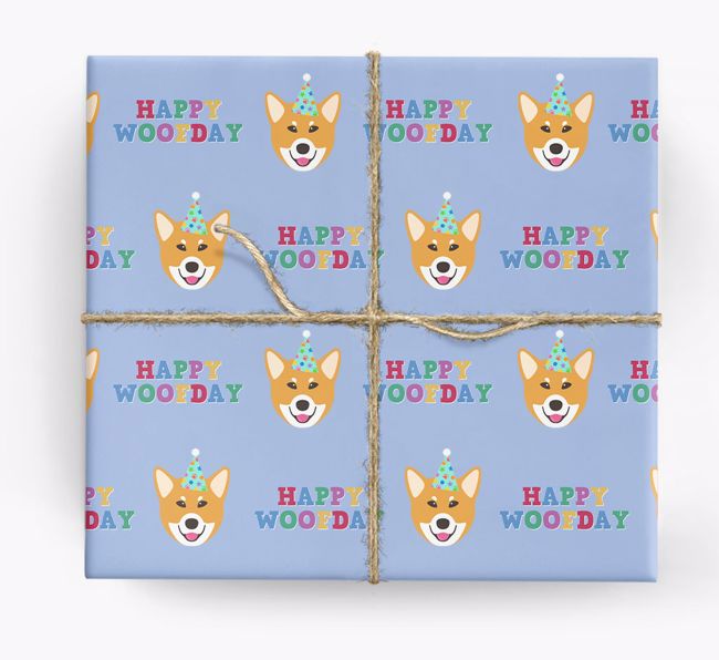 Happy Woofday: Personalised {breedFullName} Wrapping Paper