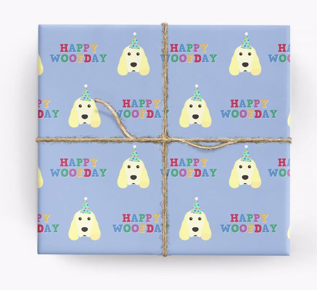 Happy Woofday: Personalised {breedFullName} Wrapping Paper