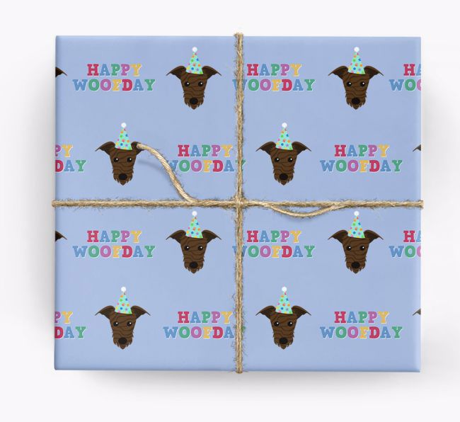 Happy Woofday: Personalised {breedFullName} Wrapping Paper