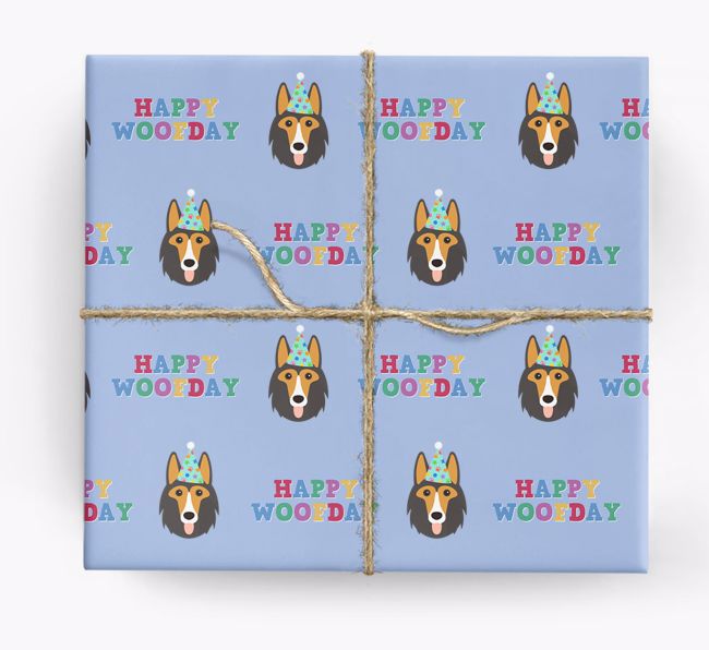 Happy Woofday: Personalised {breedFullName} Wrapping Paper