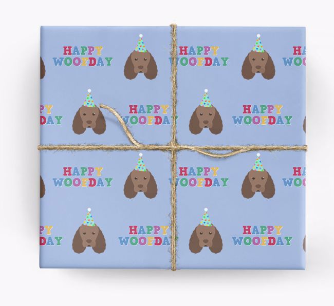 Happy Woofday: Personalised {breedFullName} Wrapping Paper