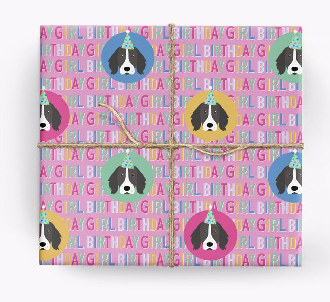 Birthday Girl: Personalized {breedFullName} Wrapping Paper