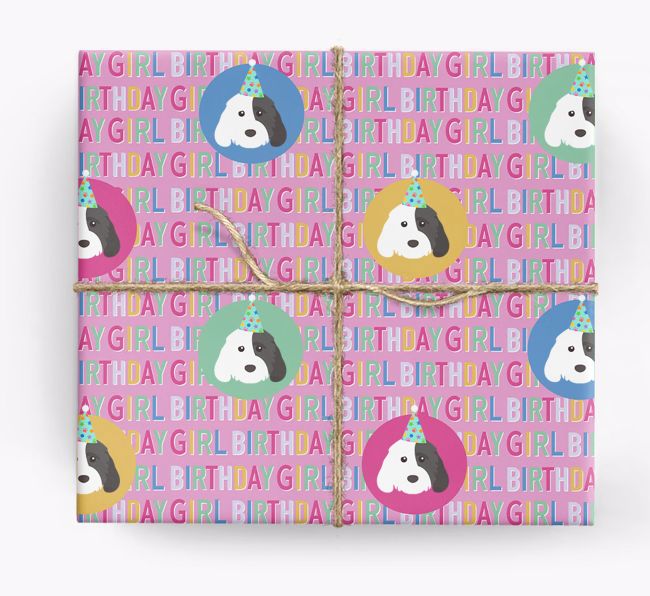 Birthday Girl: Personalized {breedFullName} Wrapping Paper