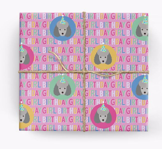 Birthday Girl: Personalised {breedFullName} Wrapping Paper