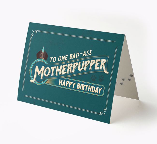 Bad-Ass Motherpupper: Personalized {breedFullName} Card