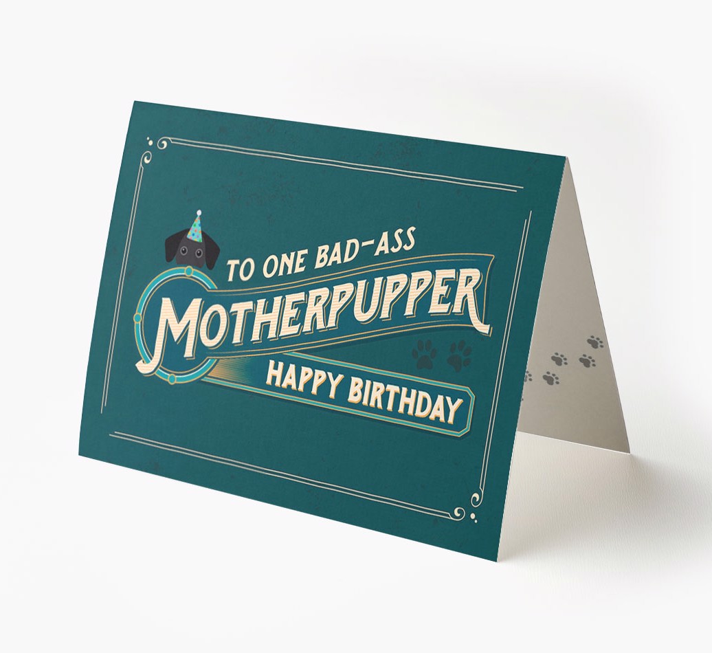 Bad-Ass Motherpupper: Personalised {breedFullName} Card