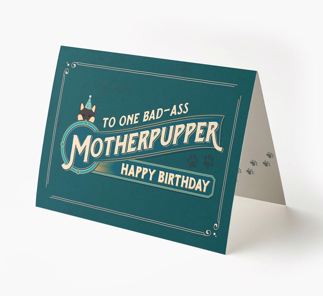 Bad-Ass Motherpupper: Personalised {breedFullName} Card