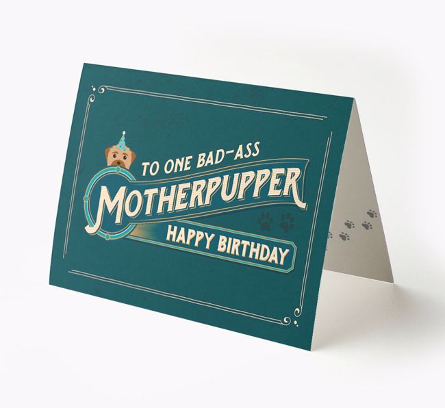 Bad-Ass Motherpupper: Personalised {breedFullName} Card