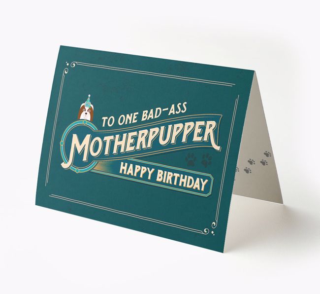 Bad-Ass Motherpupper: Personalized {breedFullName} Card