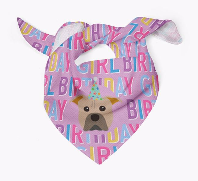 Birthday Girl: Personalised {breedFullName} Bandana