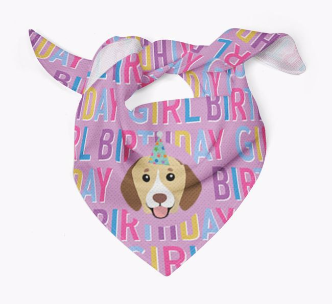 Birthday Girl: Personalized {breedFullName} Bandana