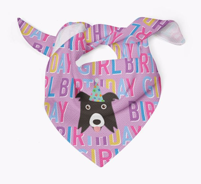 Birthday Girl: Personalized {breedFullName} Bandana