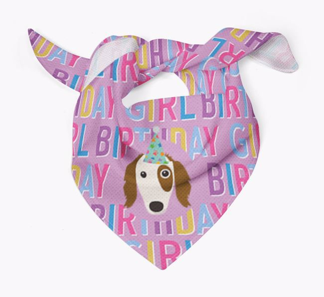 Birthday Girl: Personalised {breedFullName} Bandana