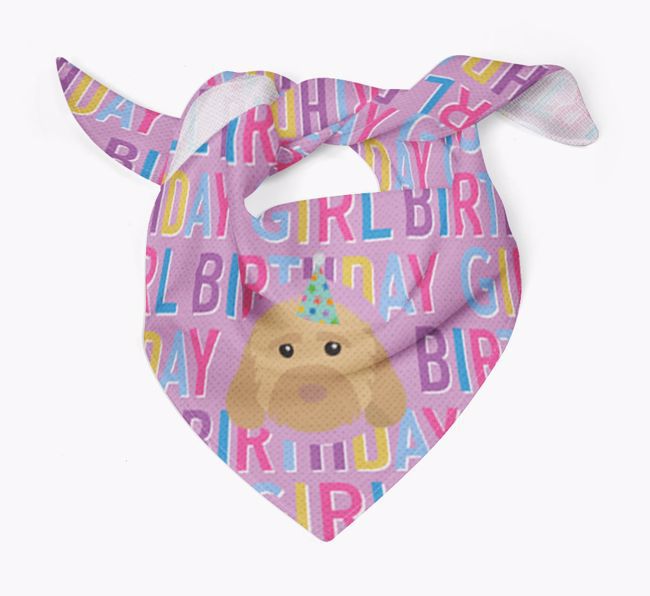 Birthday Girl: Personalized {breedFullName} Bandana