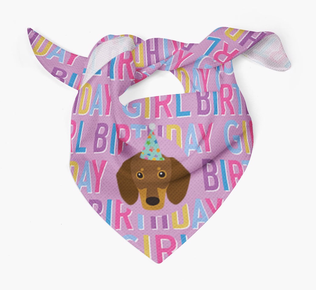 Birthday Girl: Personalised {breedFullName} Bandana