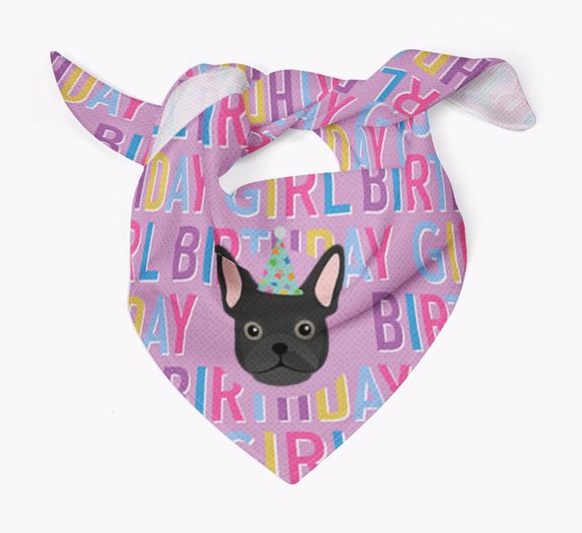 Birthday Girl: Personalised {breedFullName} Bandana