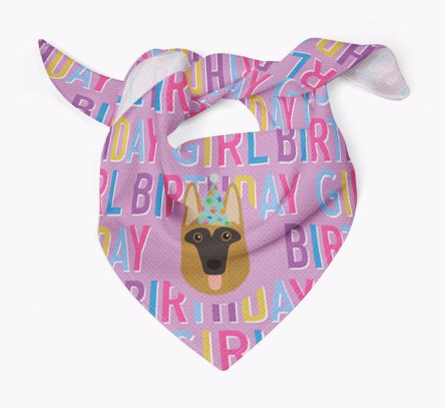 Birthday Girl: Personalized {breedFullName} Bandana