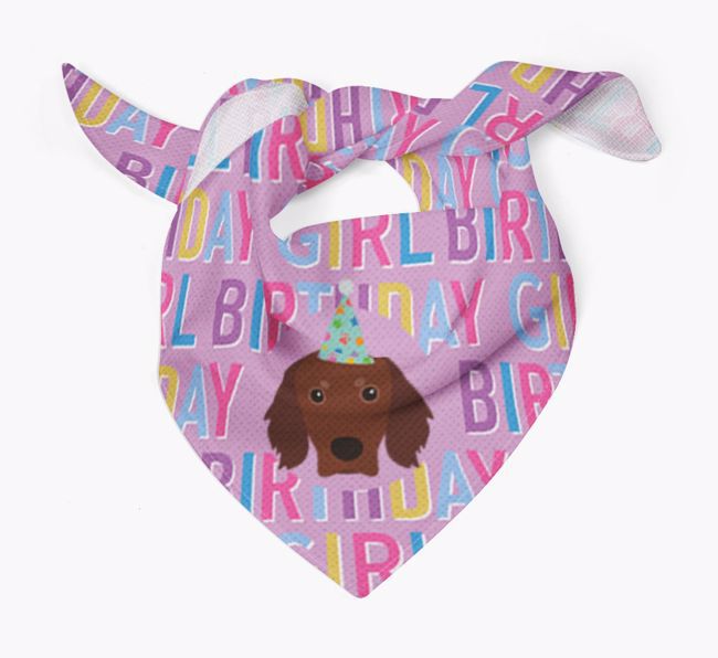 Birthday Girl: Personalised {breedFullName} Bandana