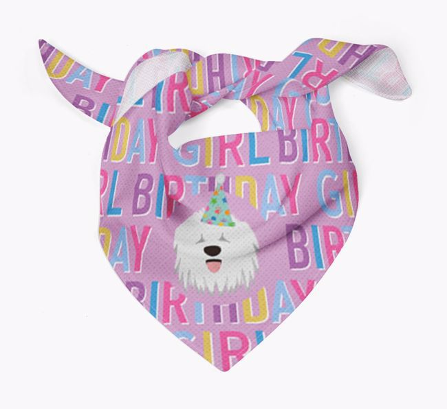 Birthday Girl: Personalised {breedFullName} Bandana