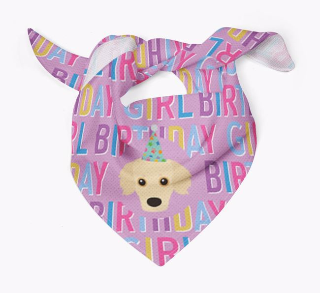 Birthday Girl: Personalized {breedFullName} Bandana