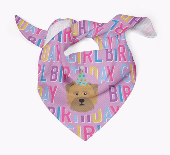 Birthday Girl: Personalised {breedFullName} Bandana