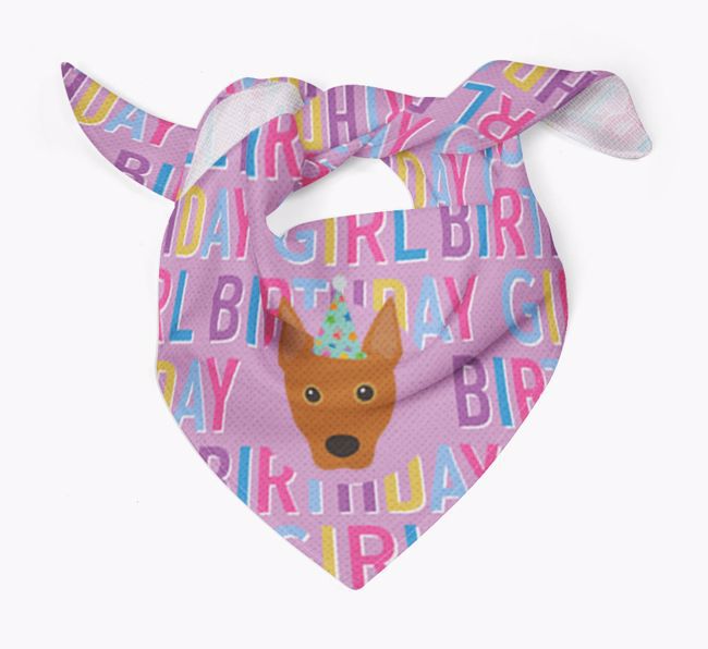 Birthday Girl: Personalized {breedFullName} Bandana