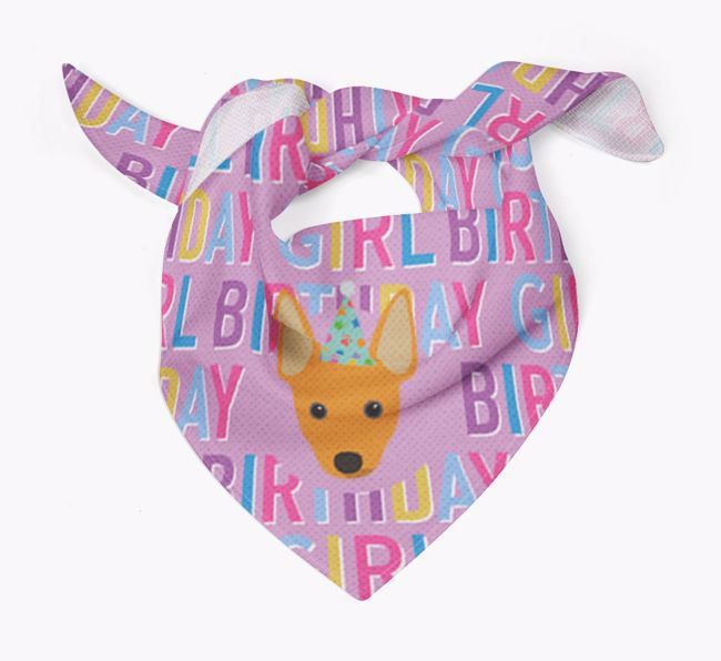 Birthday Girl: Personalized {breedFullName} Bandana