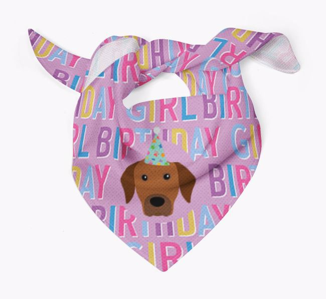 Birthday Girl: Personalised {breedFullName} Bandana